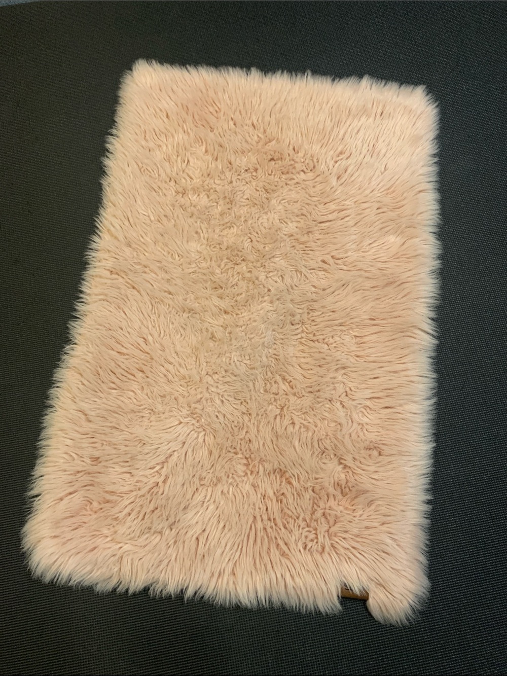 UGG Blush Faux Fur Accent Rug 42 x 28 - Picture 2 of 5